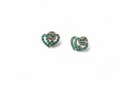 Emerald Twist Studs