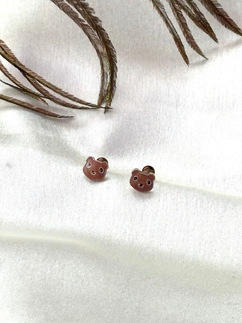 Teddy Face Studs