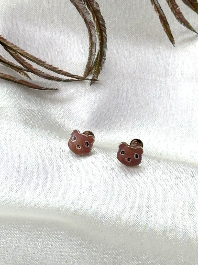 Teddy Face Studs