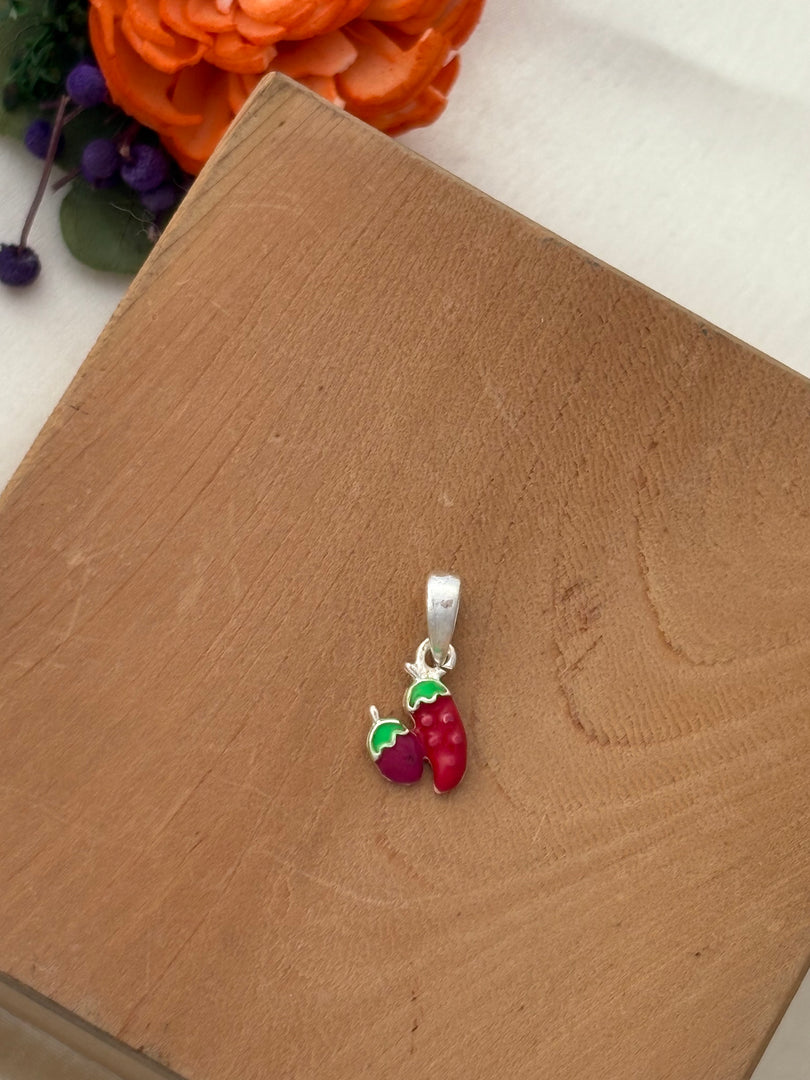 Twin Chilli Charm Pendant
