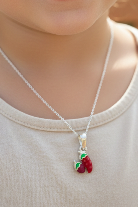 Twin Chilli Charm Pendant