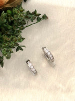 Load image into Gallery viewer, Crystal Curve Hoops