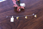 Load image into Gallery viewer, Silver Baby Bracelet with Yellow Fish Charms
