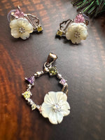 Load image into Gallery viewer, Floral Charm 925 Sterling Silver Jewellery Set
