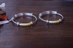 Load image into Gallery viewer, Enamel Silver Bangles
