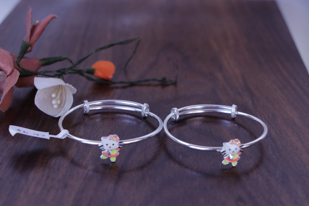 Silver Kids Bangles