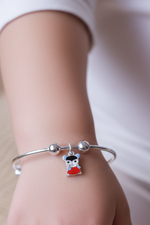 Load image into Gallery viewer, Silver Kids Charm Bangles