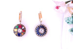 Load image into Gallery viewer, Colorful Enamel Round Drop Earrings
