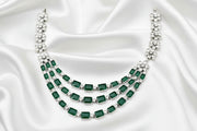 Emerald blossom necklace