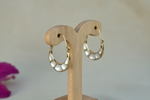 Load image into Gallery viewer, Kundan Crescent Hoops