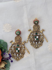 Royal Green Stone Earrings