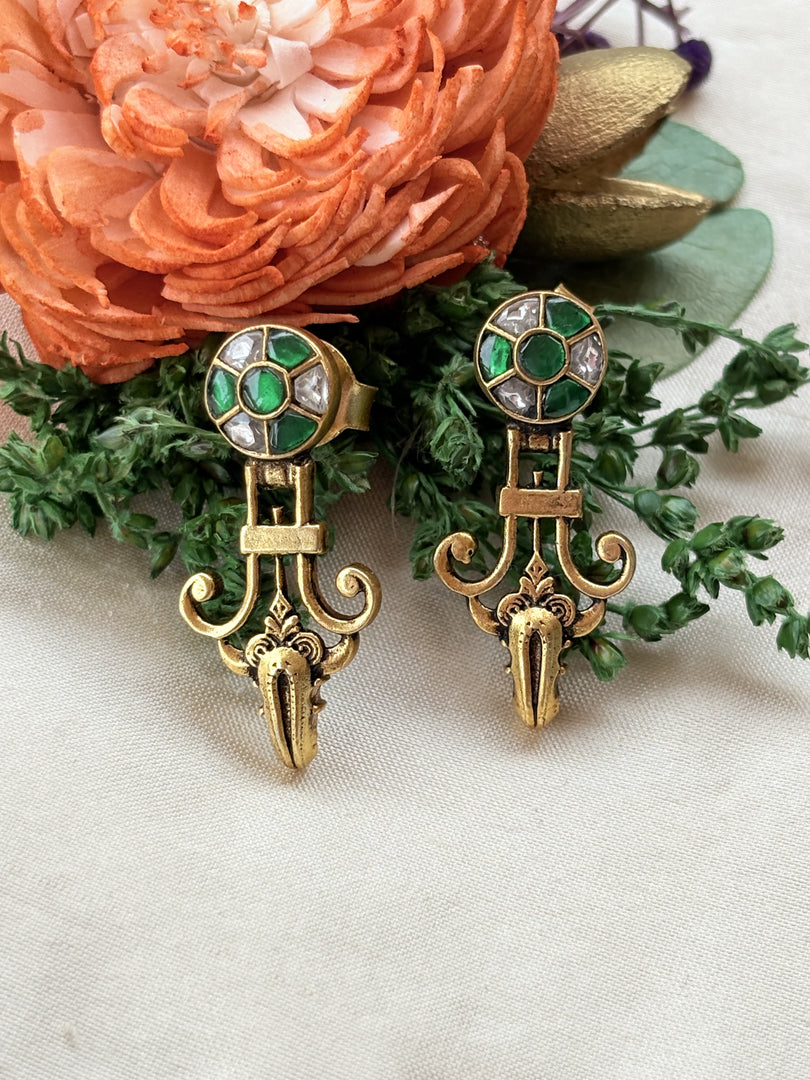 Emerald Stud-Drops
