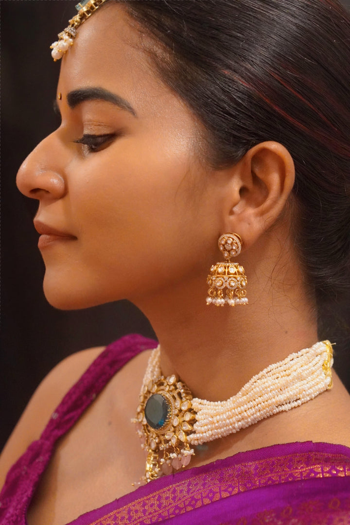 moissanite jhumkas