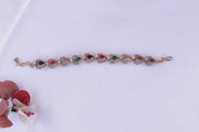 Navaratna Teardrop Bracelet