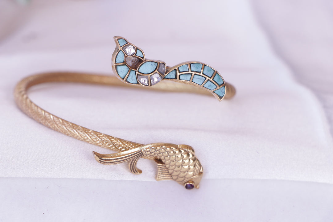 Peacock & Fish Open Kada