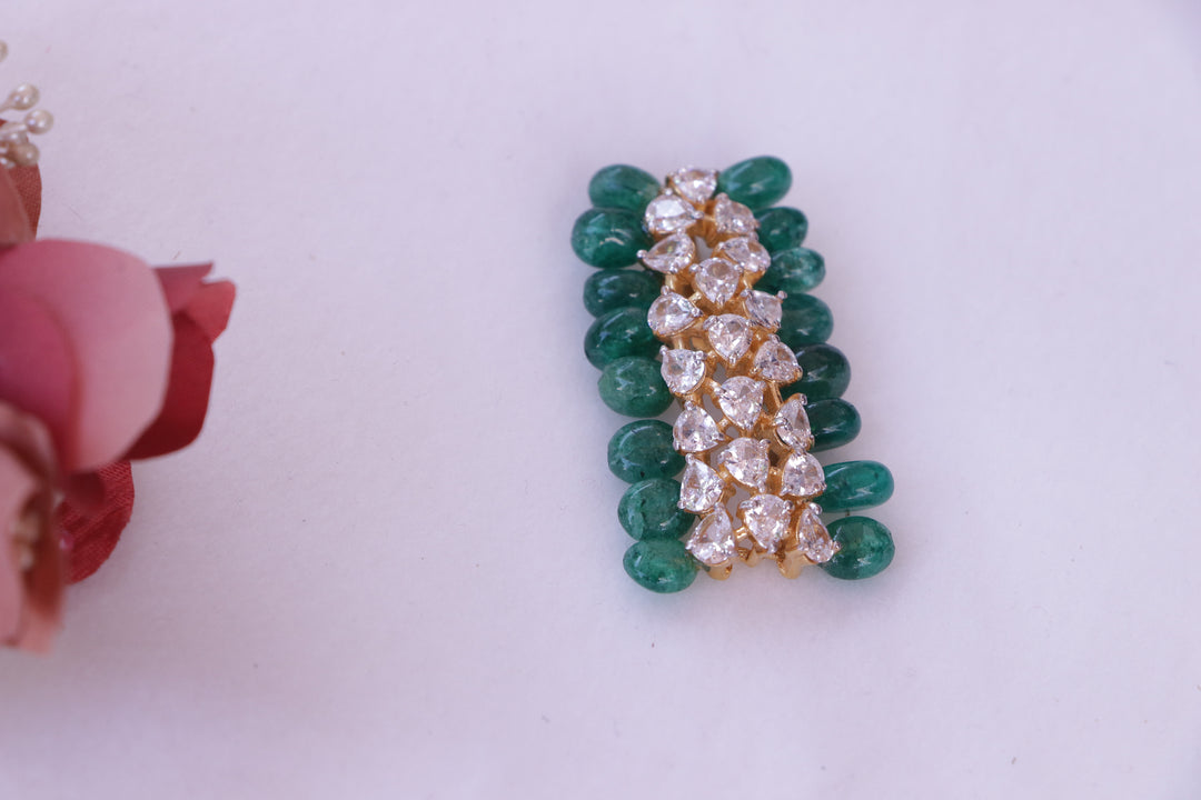 Emerald Cluster Statement Pendant