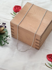 Classic Round Link Silver Chain