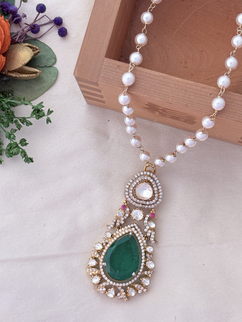 Emerald Teardrop Pendant