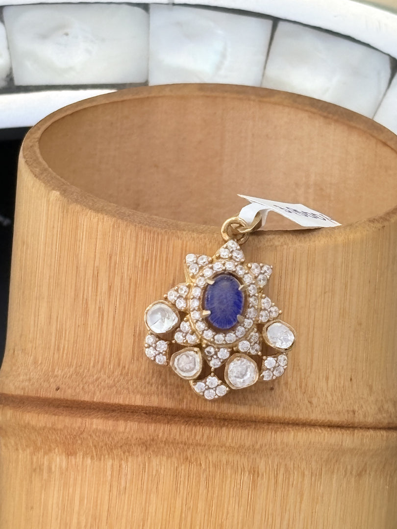 Sapphire Earrings and pendant Set
