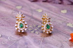 Load image into Gallery viewer, Moissanite Emerald Drop Earrings
