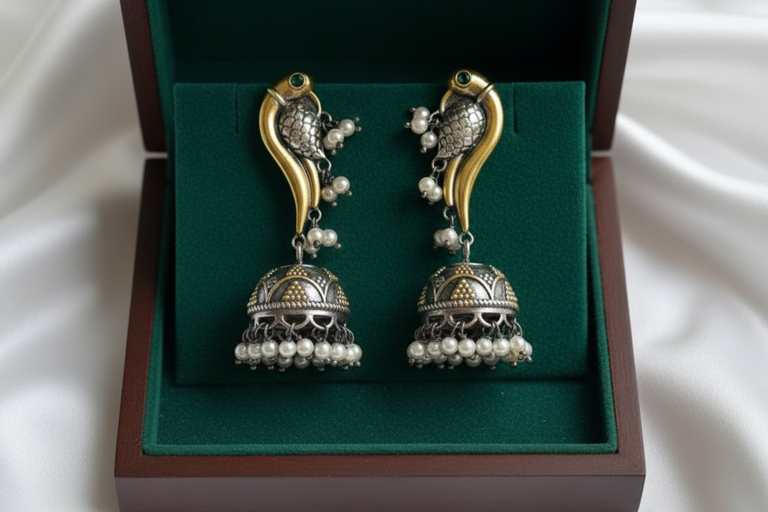 Peacock Jhumkas