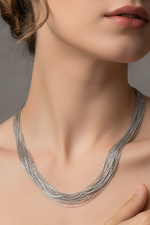 Load image into Gallery viewer, Silver Cascade Chain