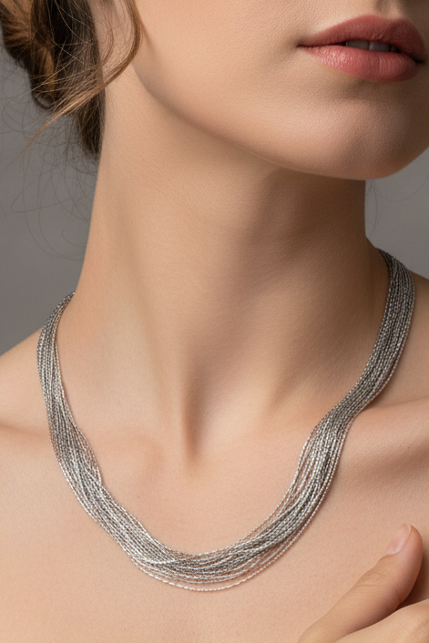 Silver Cascade Chain